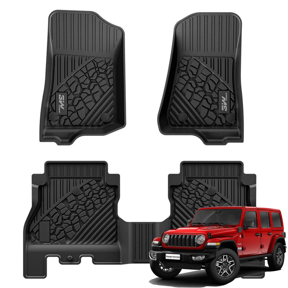 3W Jeep Floor Mats